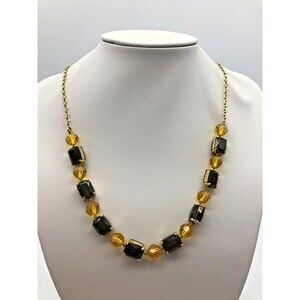 Kate Spade New York Jewelbox Necklace Neutral Gold Tone Beaded Chain w/Bag